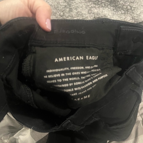 American eagle ripped black jeans, stretch - Picture 7 of 14